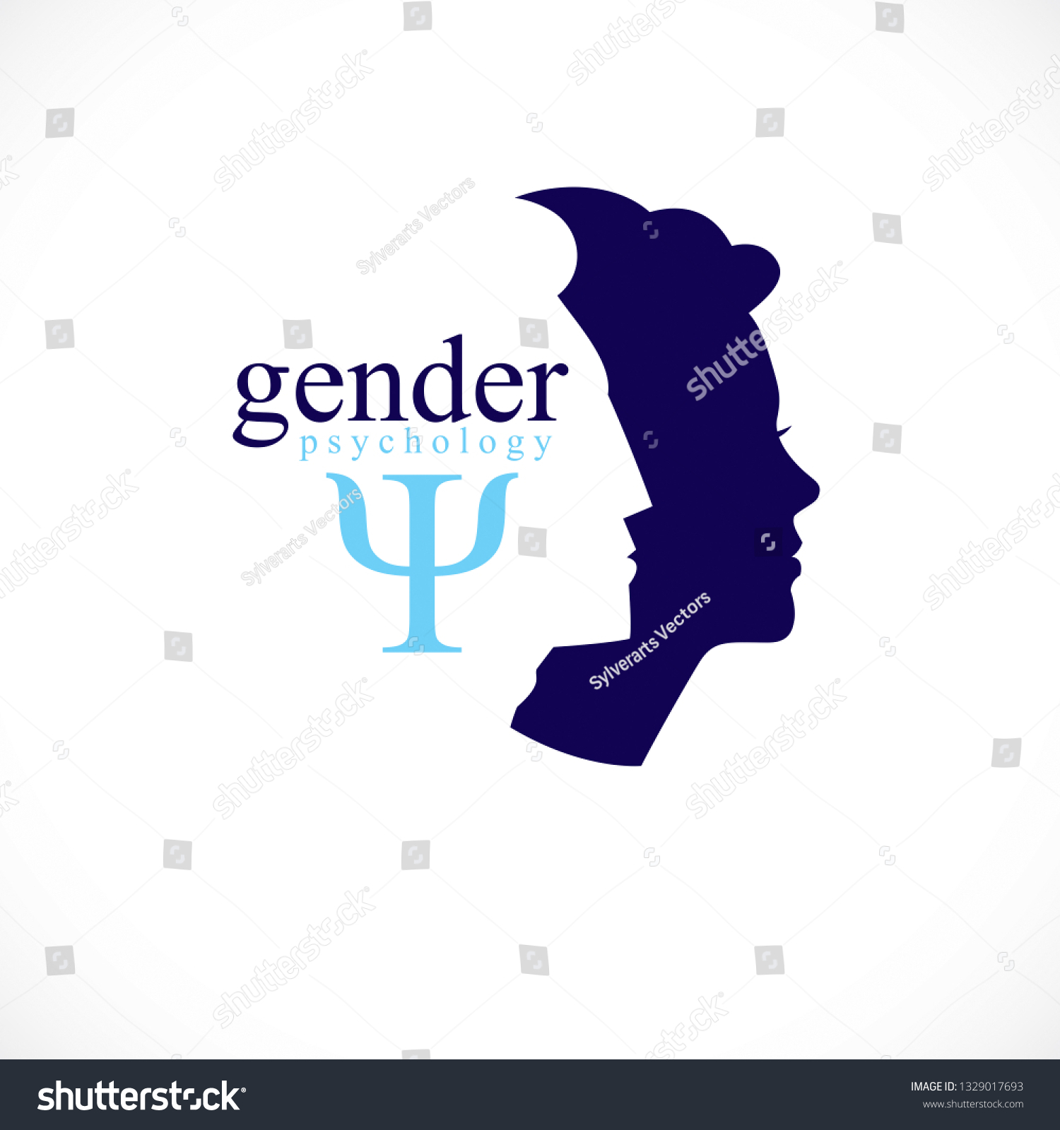 Gender Psychology Concept Created Man Woman Stock Vector Royalty Free 1329017693 Shutterstock 5942