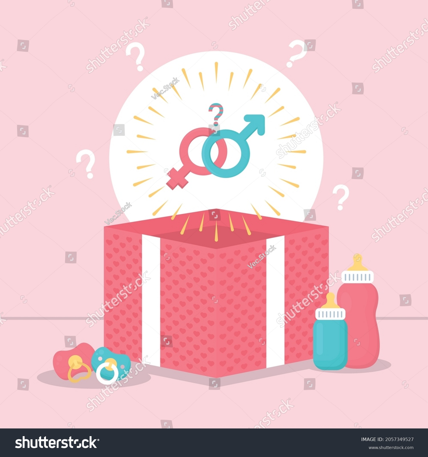 Gender Reveal Design Gender Symbols Stock Vector Royalty Free 2057349527 Shutterstock 0056