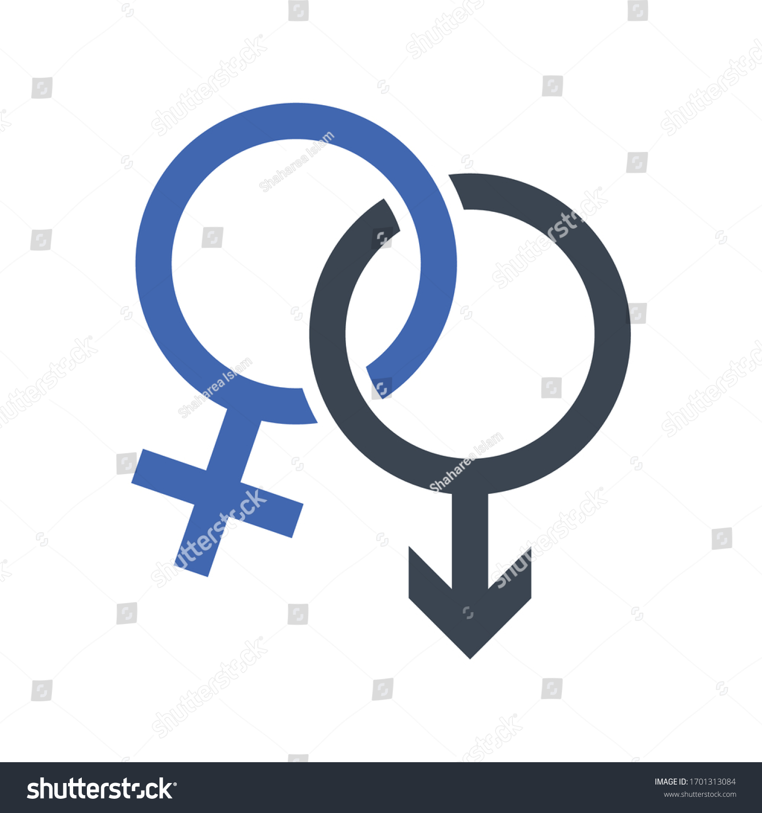 Gender Sex Icon Vector Graphics Stock Vector Royalty Free 1701313084