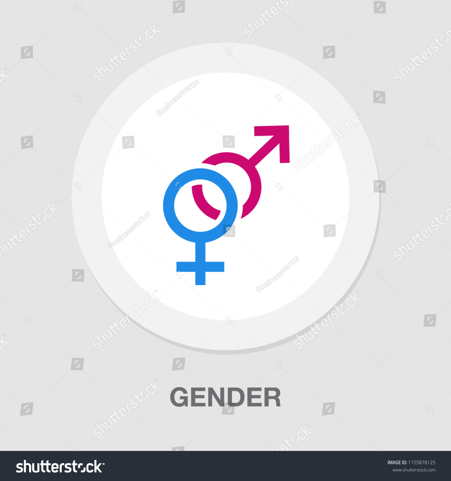 Gender Sign Icon Male Female Icon เวกเตอร์สต็อก ปลอดค่าลิขสิทธิ์