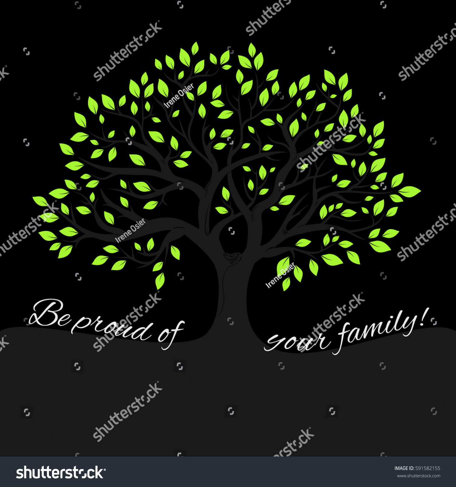 Genealogical Tree Concept Family Tree Template Stock Vector 591582155 Shutterstock Family Tree Genealogy Concept Vector