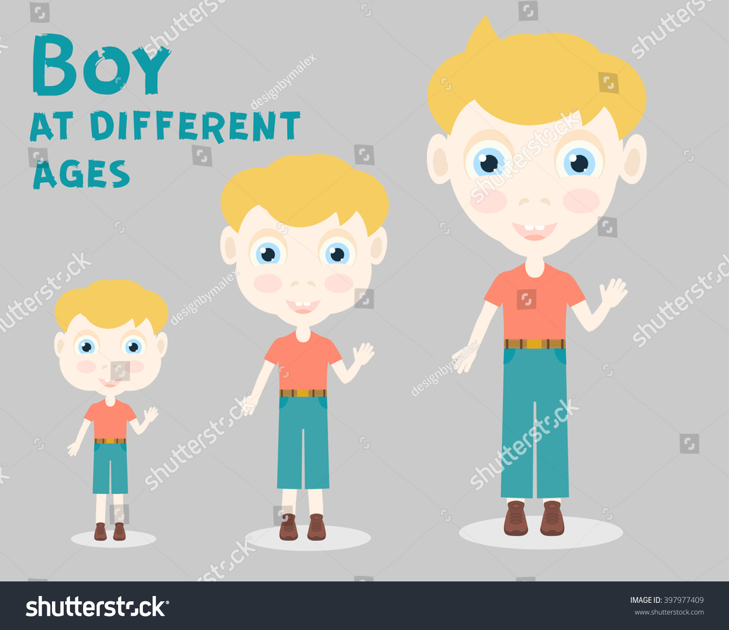 Generations Man People Generations Different Ages Vector De Stock Libre De Regalías 397977409 2983