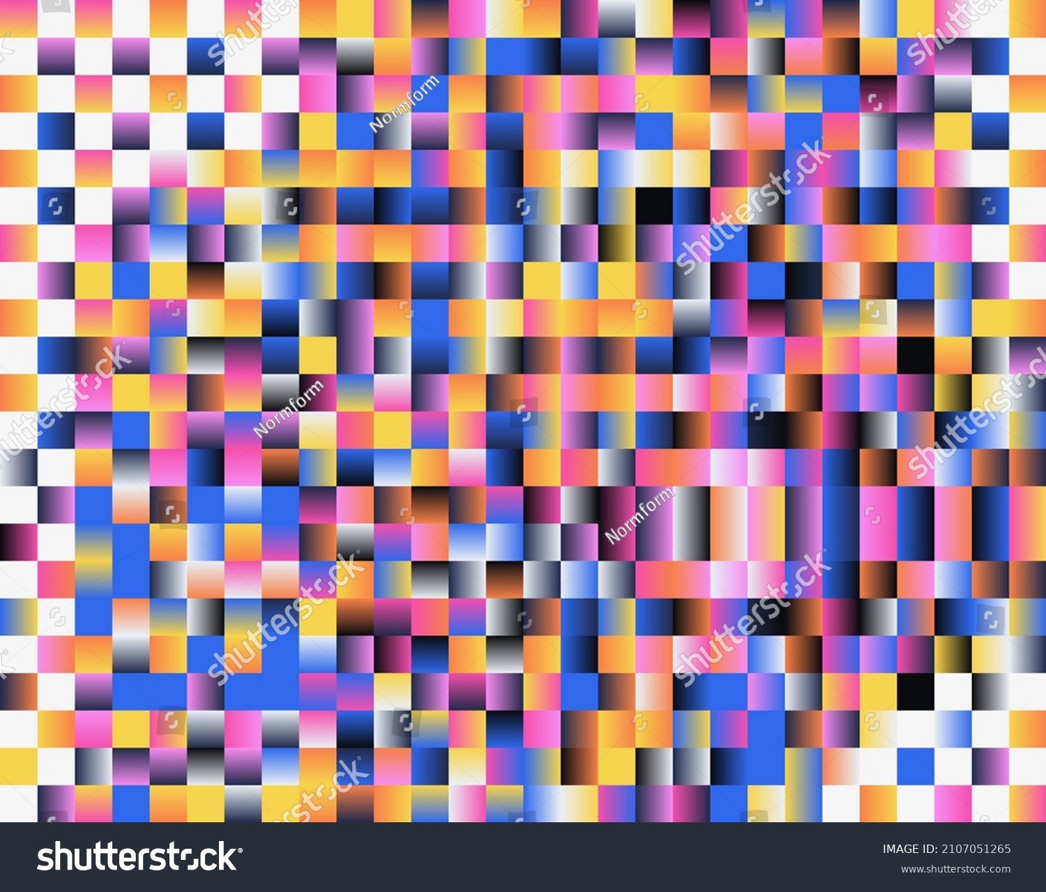 Generative Design Artwork Graphics Bizarre Computer Stock Vector ...