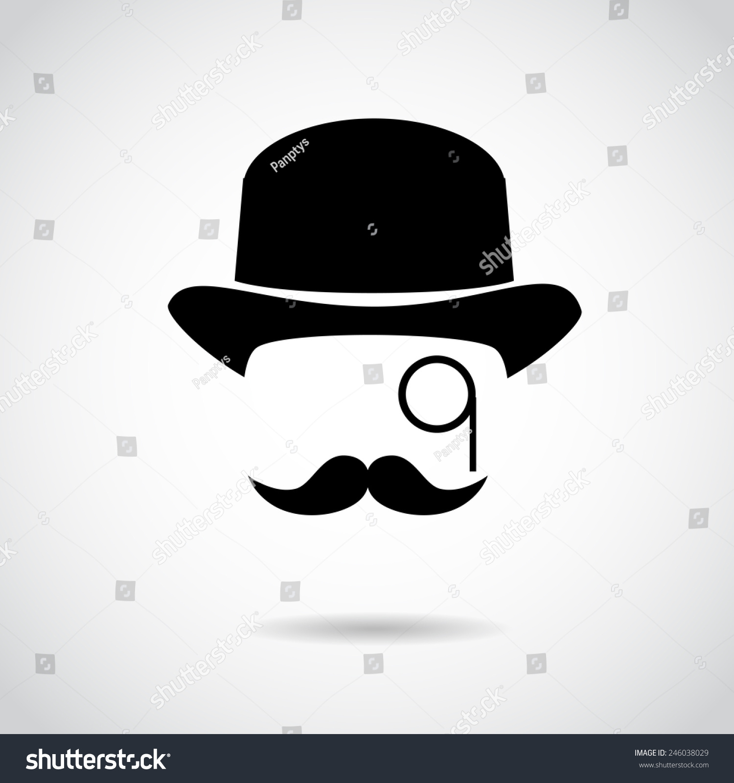 Gentleman Icon Isolated On White Background. Vector Art. - 246038029 ...