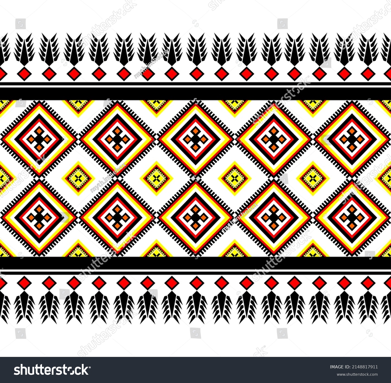 Geometric Ethnic Pattern Ethnic Tribal Traditional Stock Vector Royalty Free 2148817911 8801