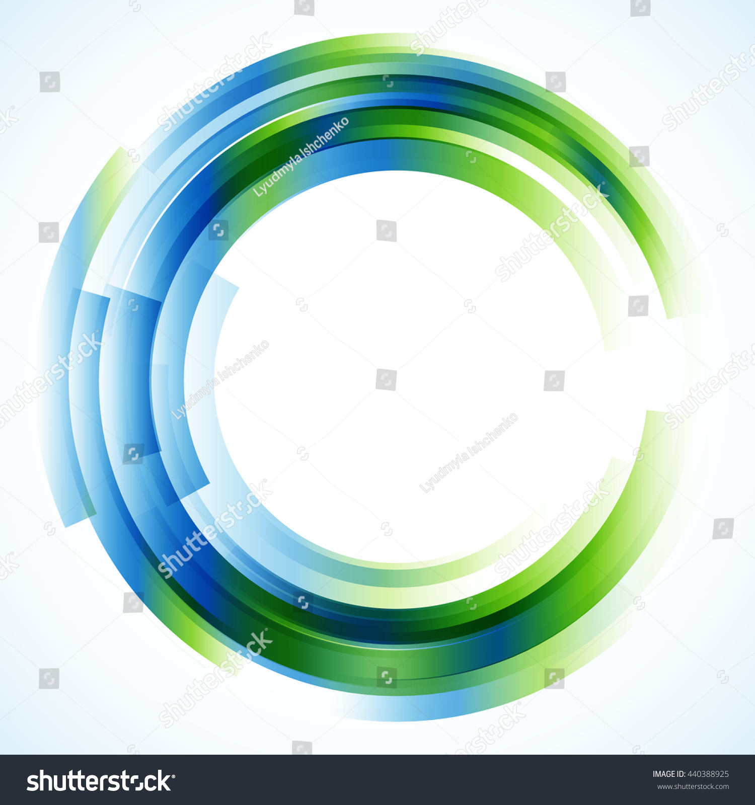 Geometric Frame Round Frame Abstract Background Stock Vector 440388925 ...