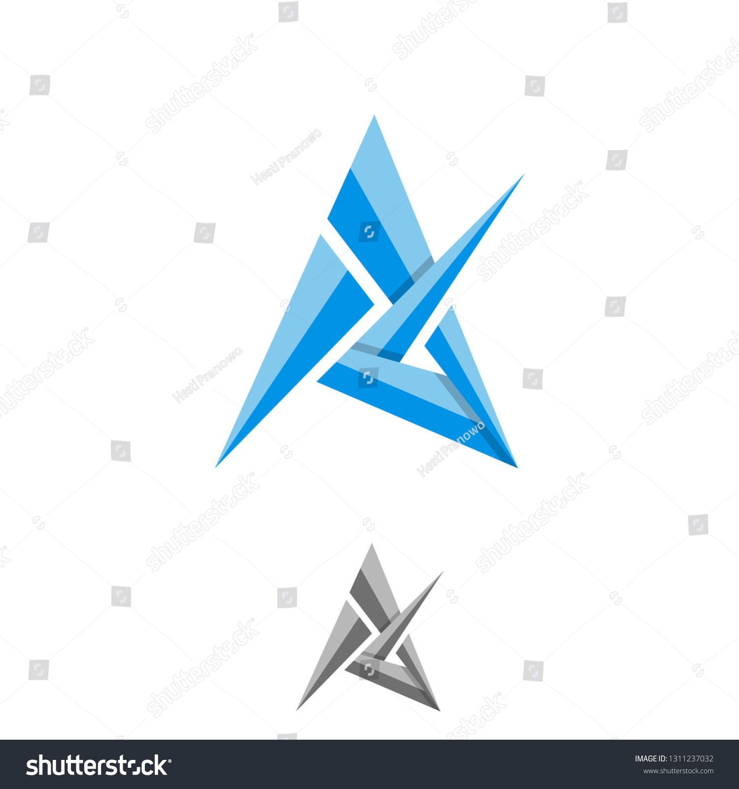 Geometric Letter Design Technology Logo Icon Stock Vector (Royalty Free ...