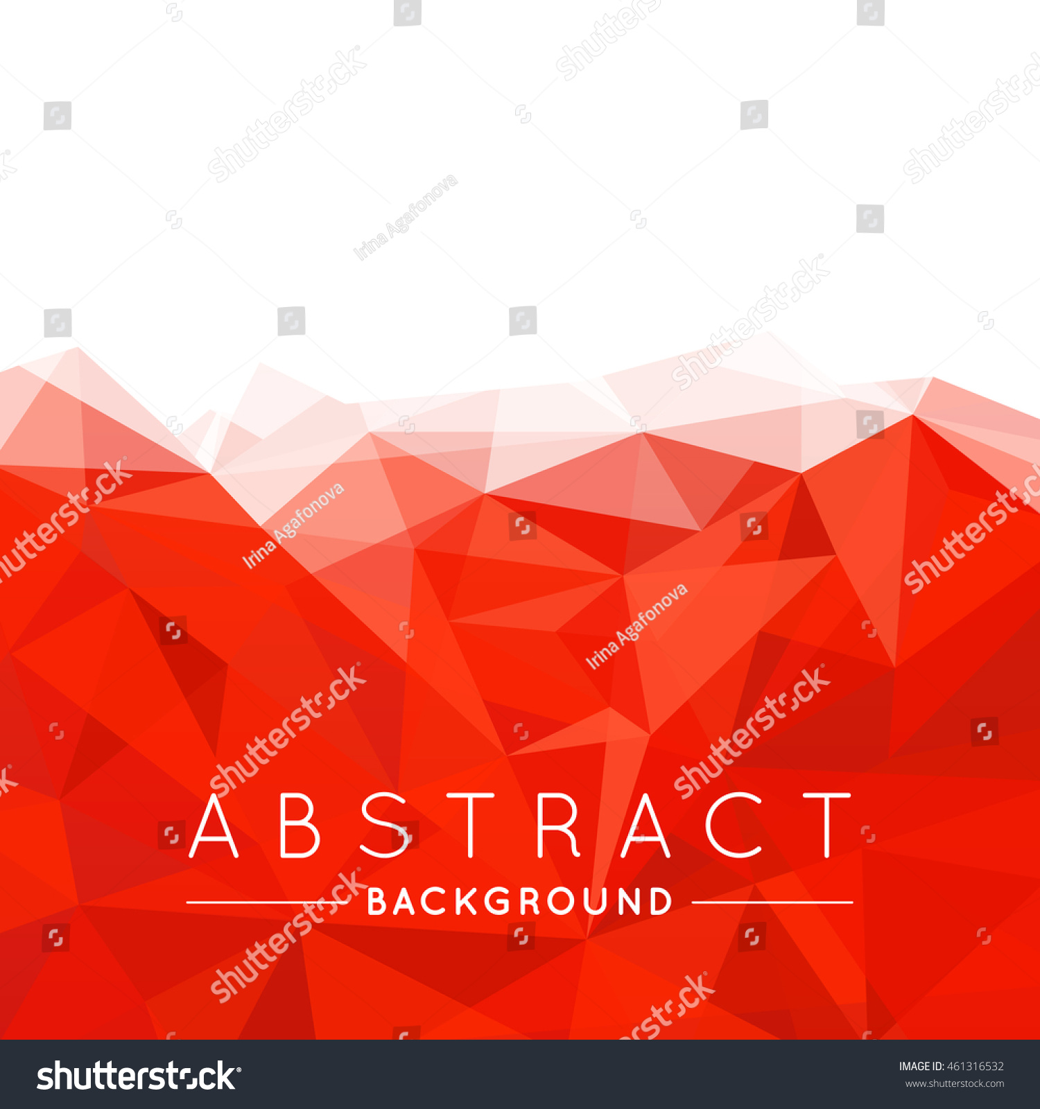 Geometric Red White Abstract Vector Background Stock Vector (Royalty