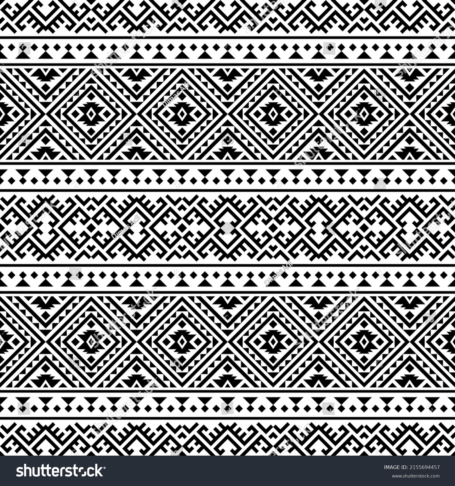 Geometric Seamless Ethnic Pattern Texture Background Stock Vector ...