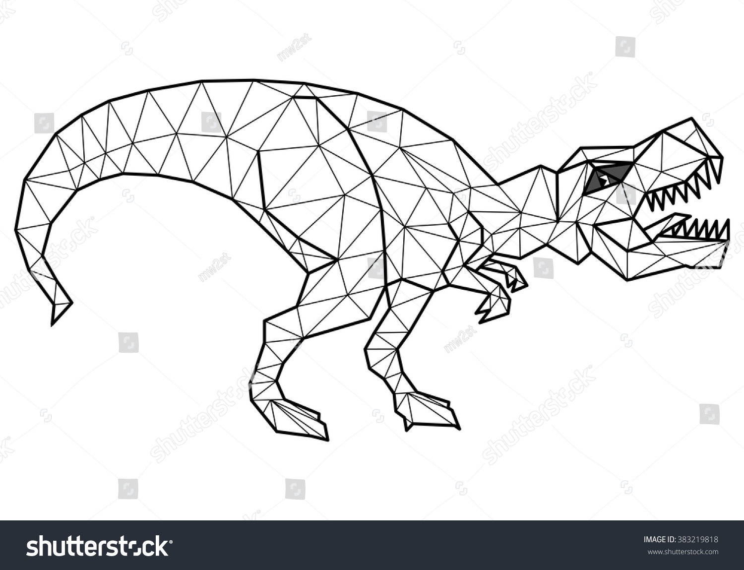 dinosaur with triangle head