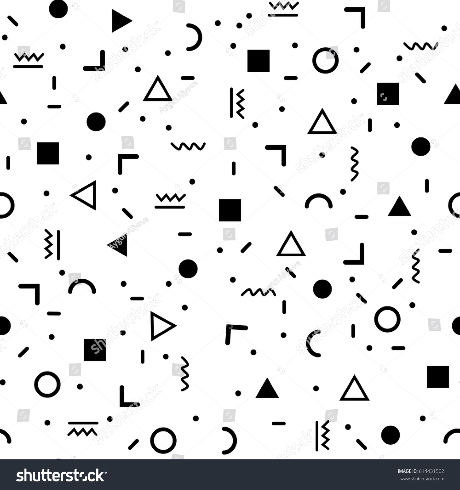 Geometric Vector Pattern Black White Form Stock Vector (Royalty Free ...