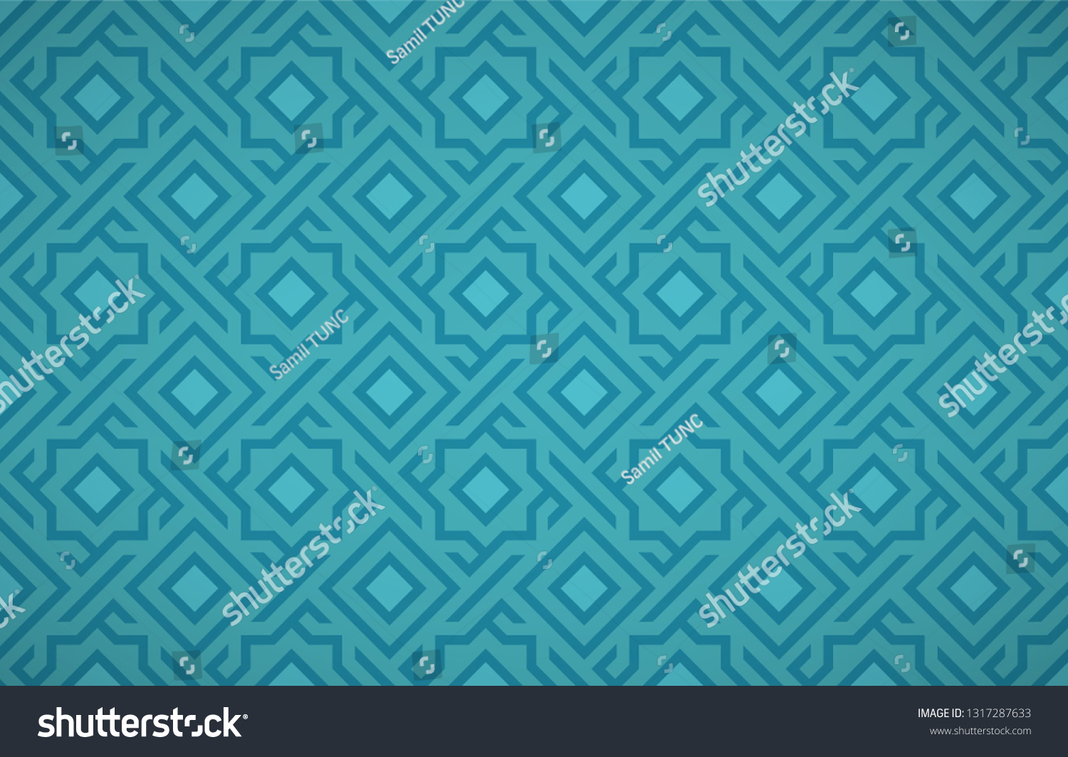 Geometrical Arabic Ottoman Islamic Pattern Background Stock Vector