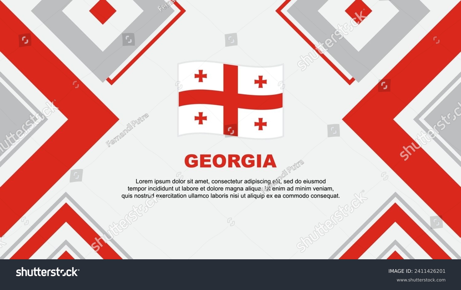 SVG of Georgia Flag Abstract Background Design Template. Georgia Independence Day Banner Wallpaper Vector Illustration. Georgia Independence Day svg