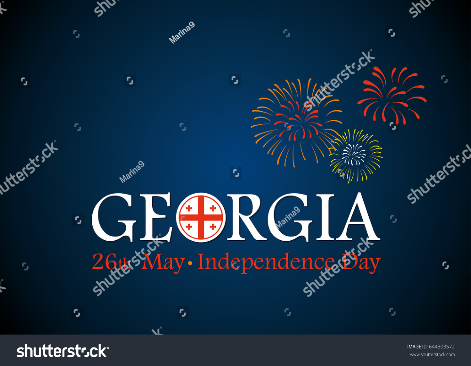 SVG of Georgia. Independence Day. Lettering. Poster. Banner. Greeting card. Vector illustration.  svg