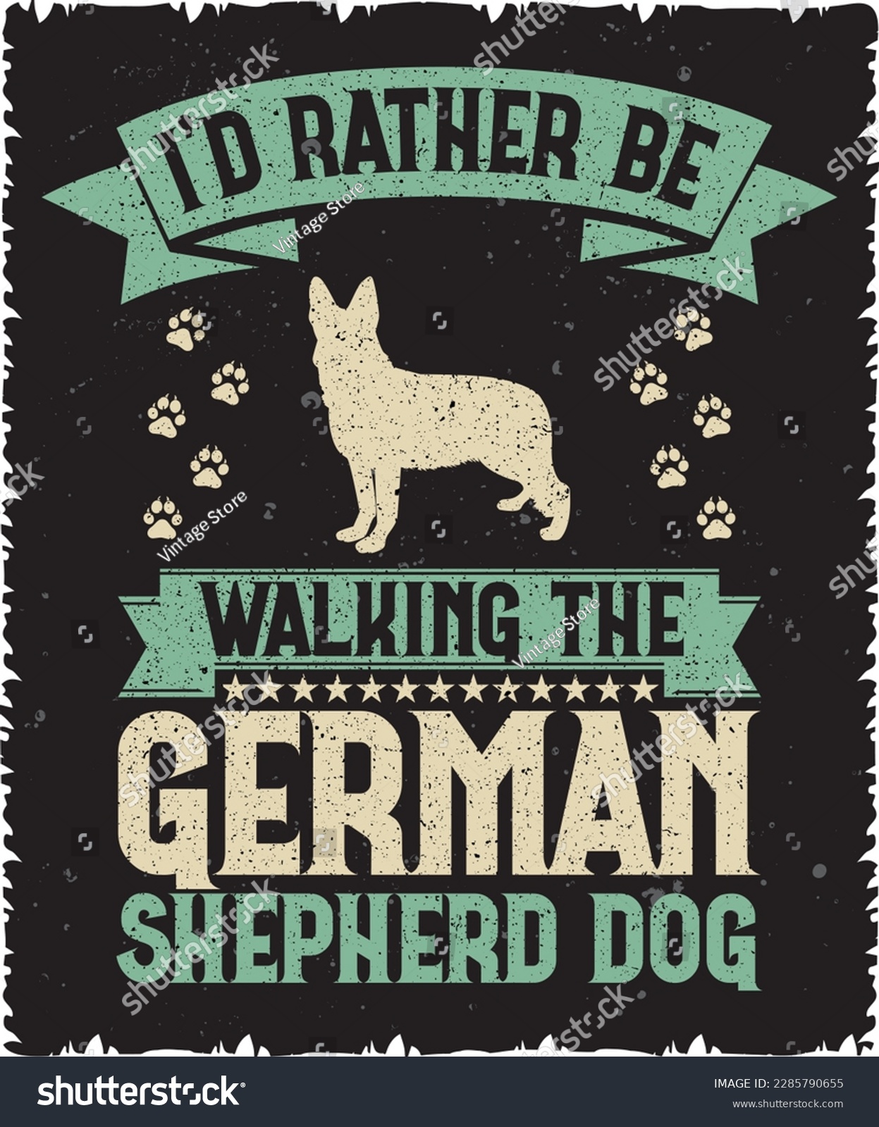 SVG of german shepherd dog t shirt svg