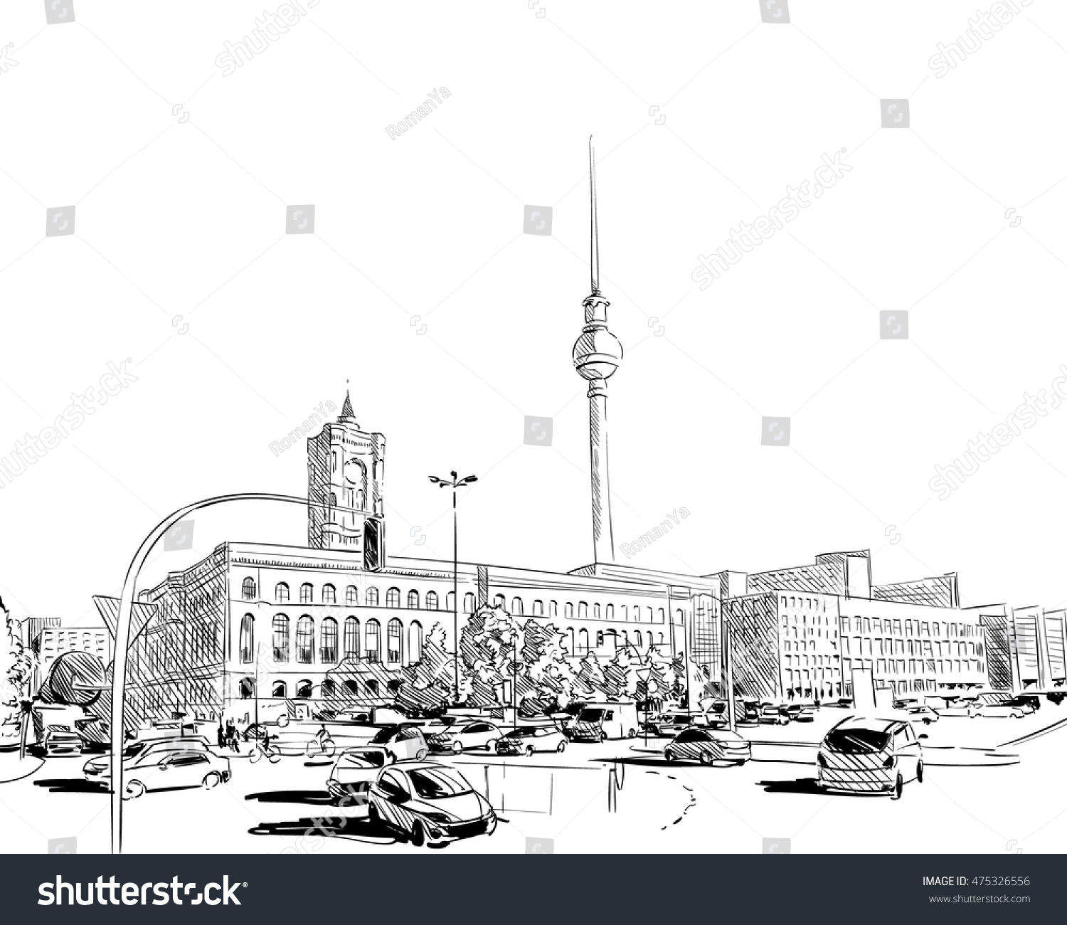 1,840 Berlin hand drawing Images, Stock Photos & Vectors | Shutterstock