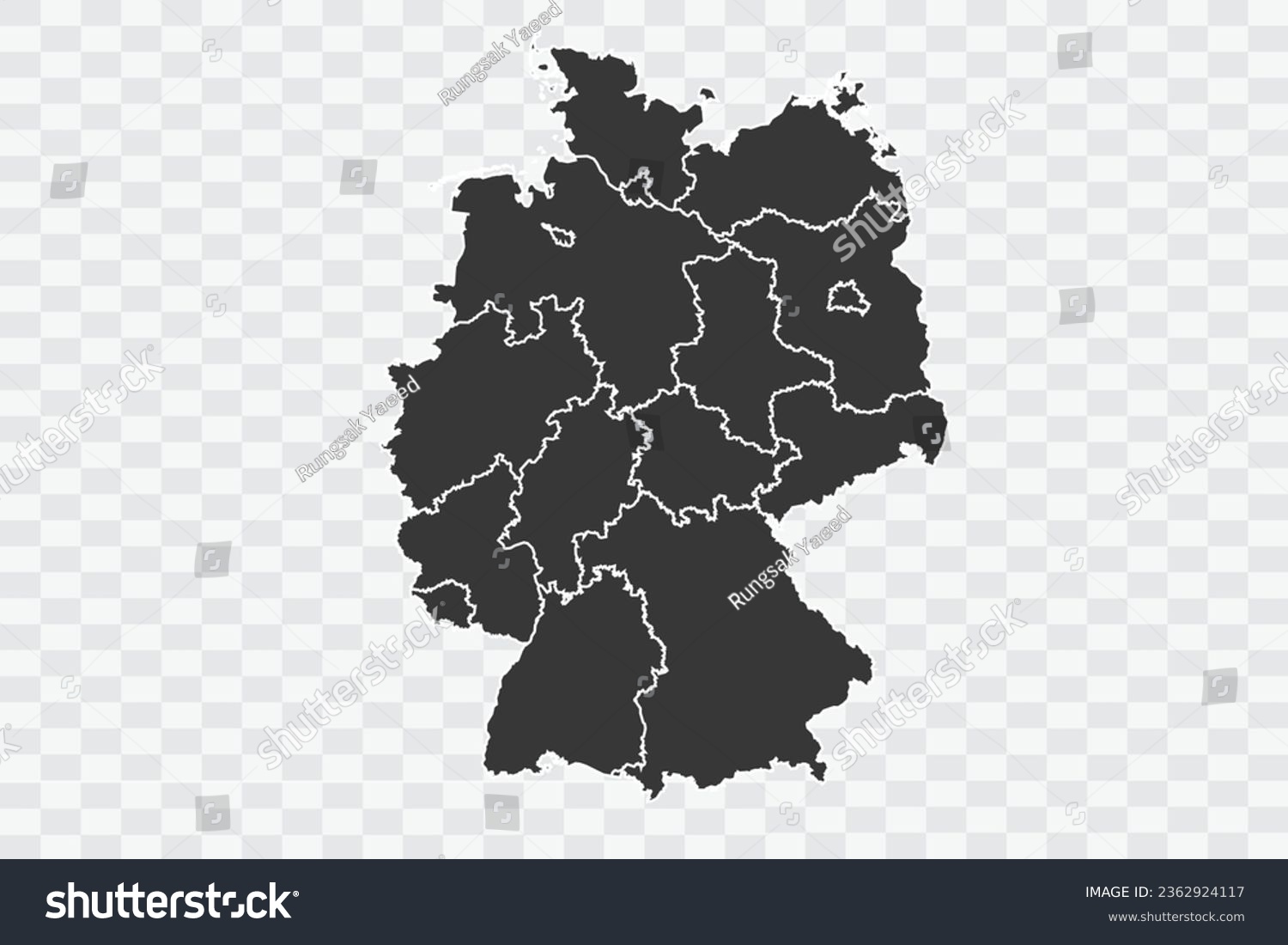 SVG of Germany Map Shadow Color on White Background quality files Png svg