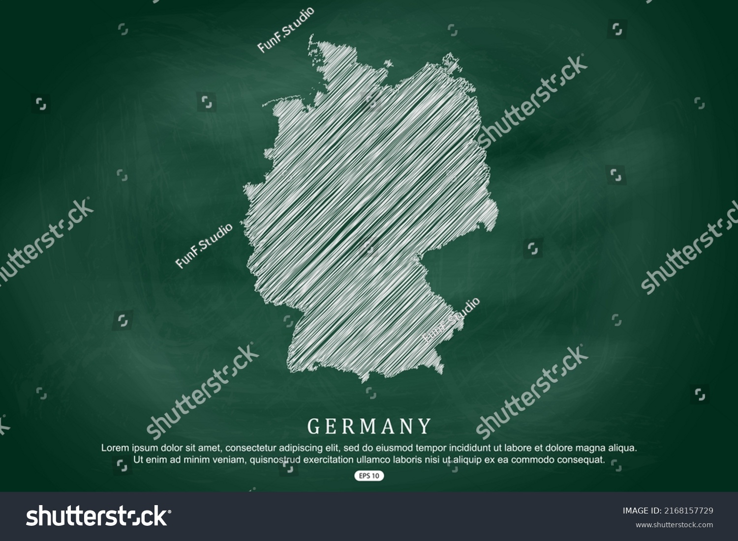 Stock Vector Germany Map World Map International Vector Template With White Outline Graphic Sketch And Old 2168157729 