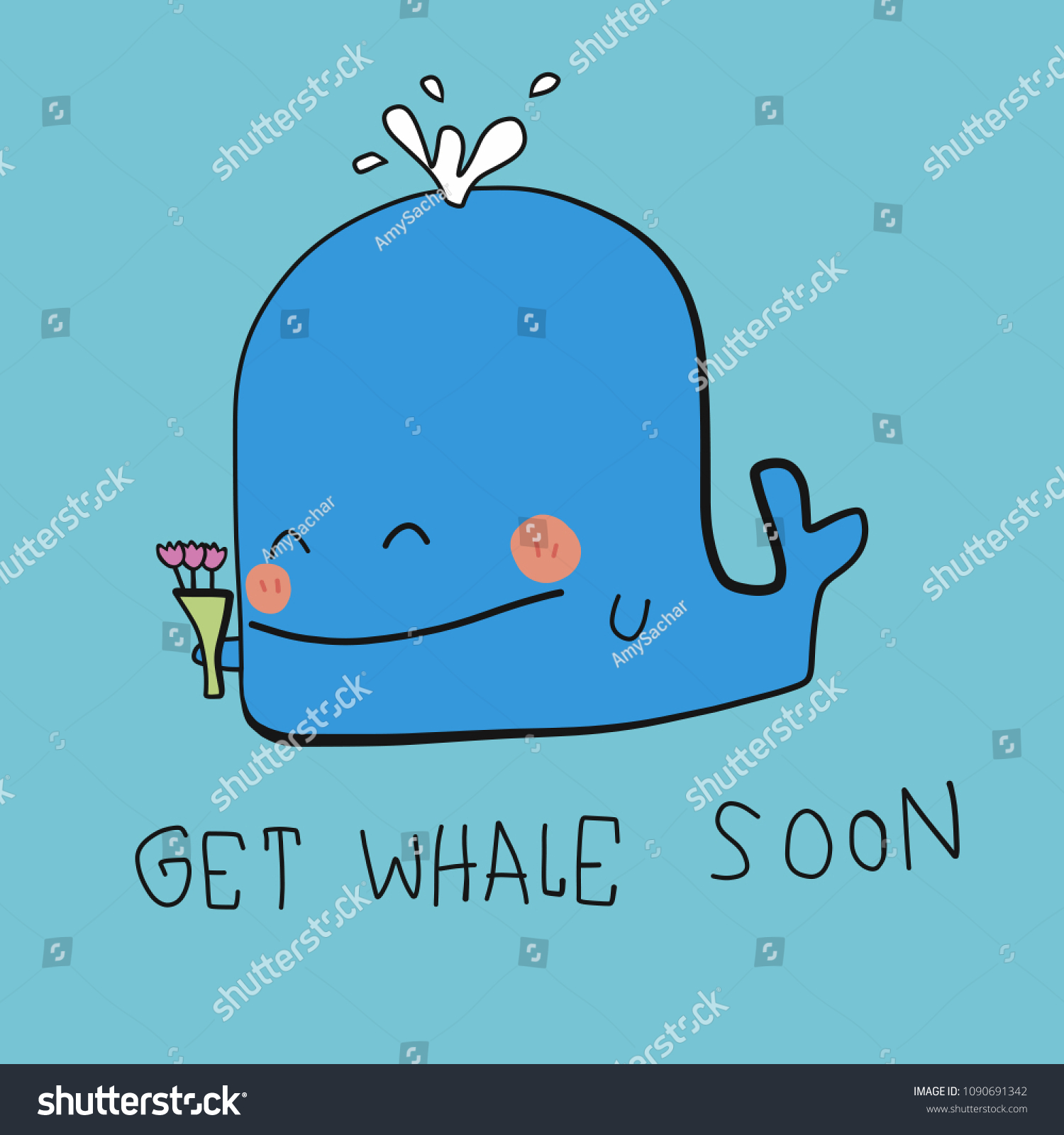 Get Whale Soon Word Cartoon Vector Stock Vector (Royalty Free ...