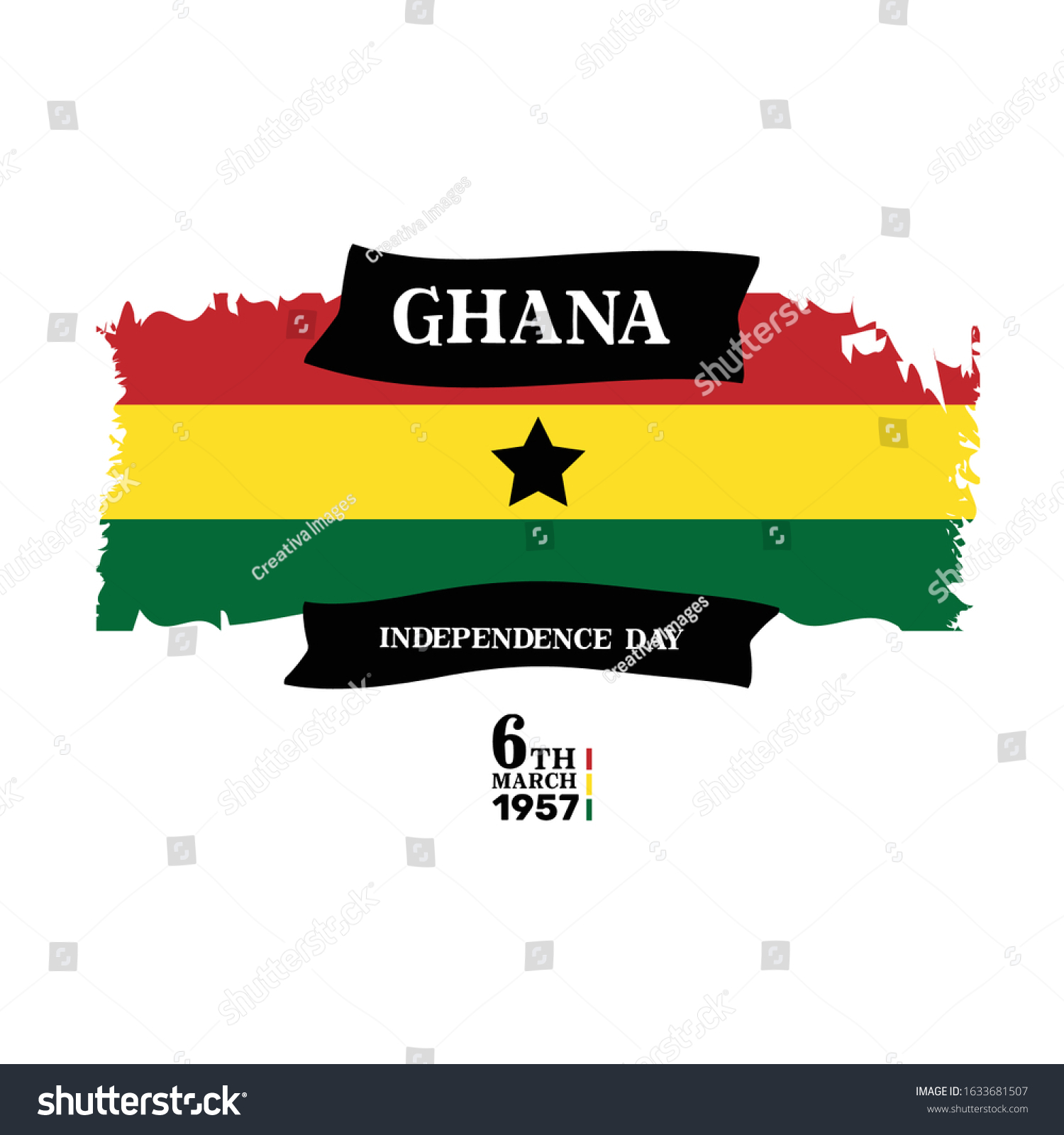 Ghana Independence Day Vector Concept Ghana Stock Vector (Royalty Free