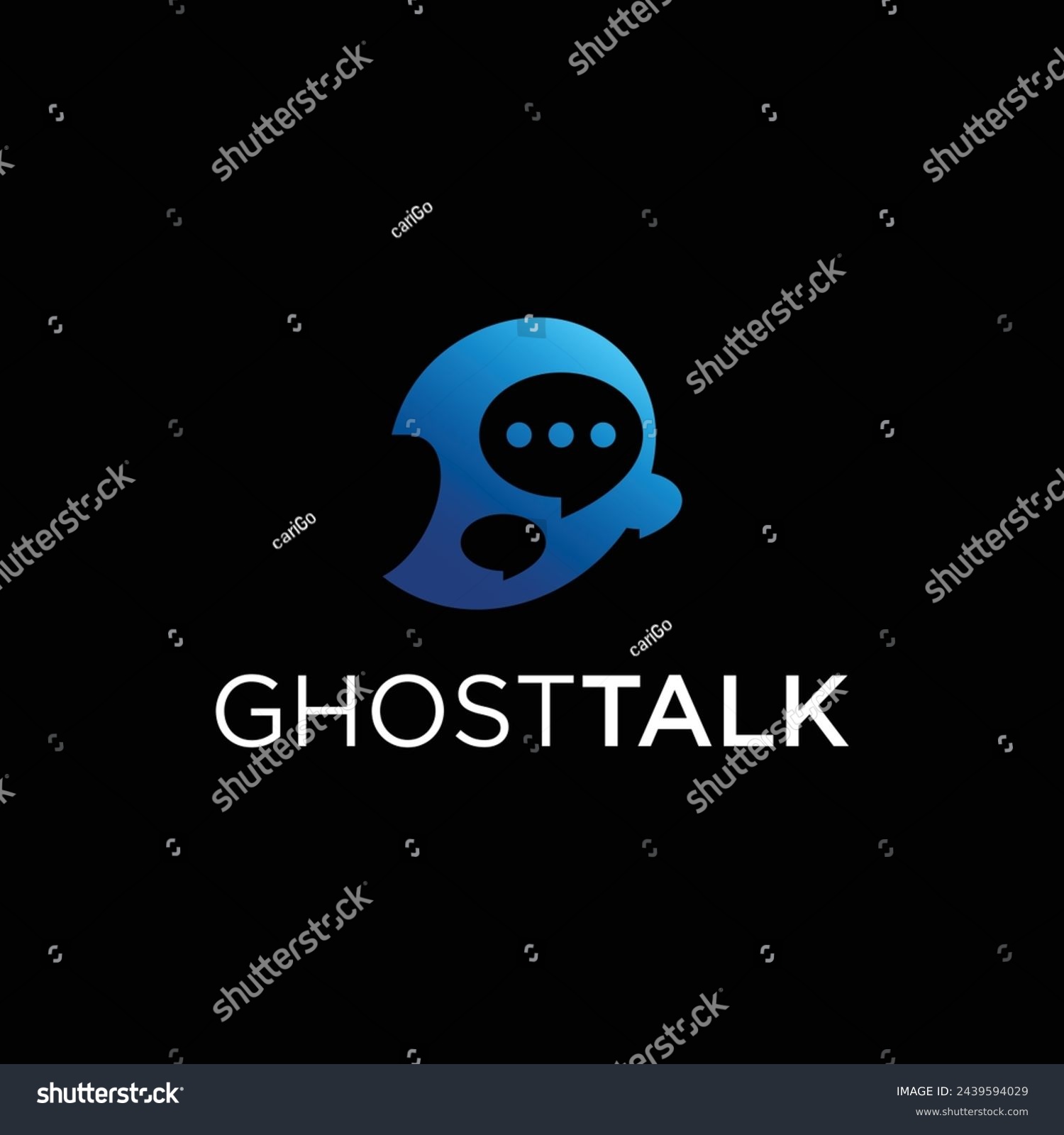 SVG of ghost talk wings hallo ween vector logo designs concept. svg