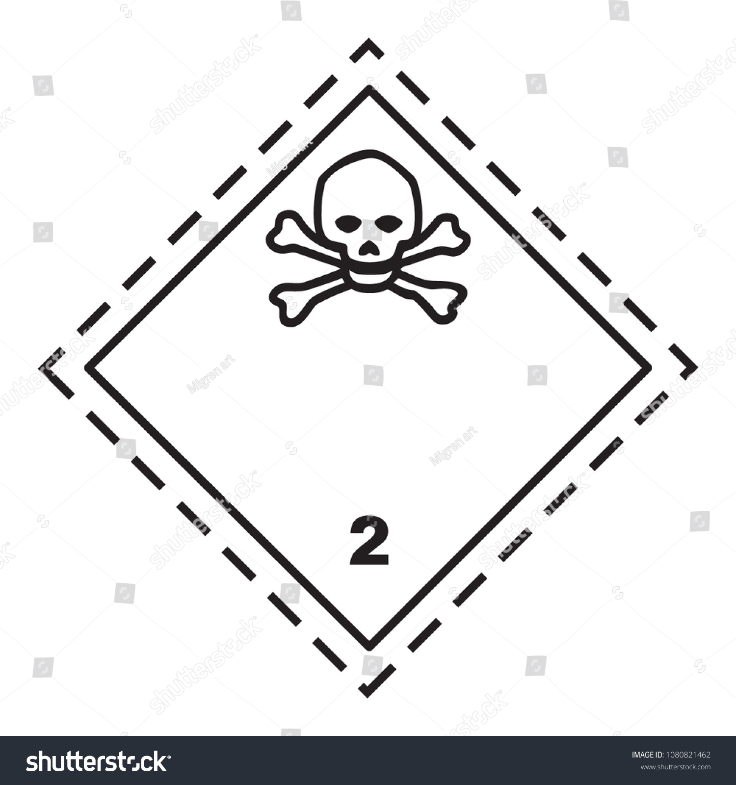 Ghs Hazardous Toxic Gases Transport Icon Stock Vector (Royalty Free ...