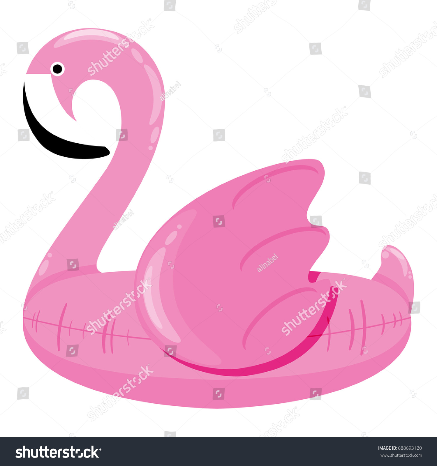 inflatable flamingo rubber ring