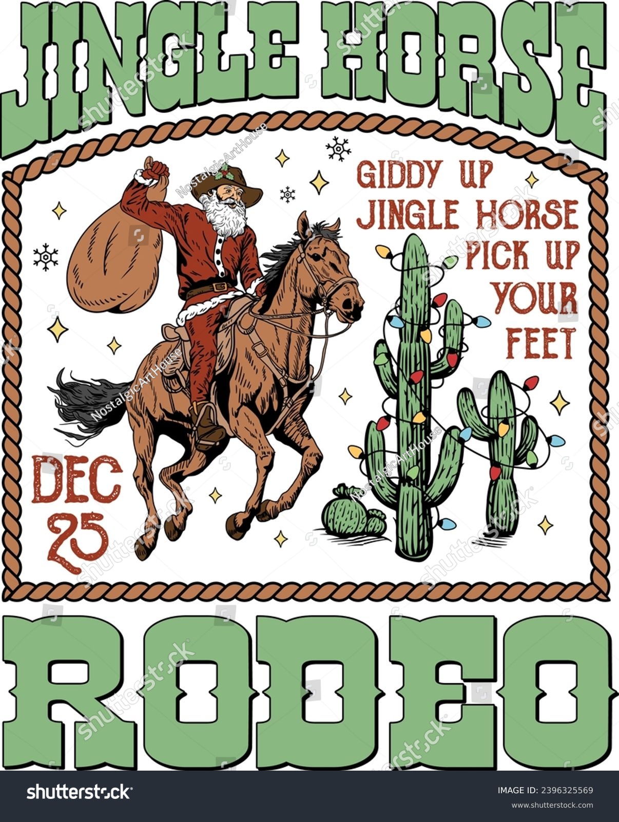 SVG of Giddy Up Jingle Horse Pick Up Your Feet, Western Christmas, Cowboy Santa, Christmas Cowboy, Howdy Christmas, Jingle Horse Rodeo svg