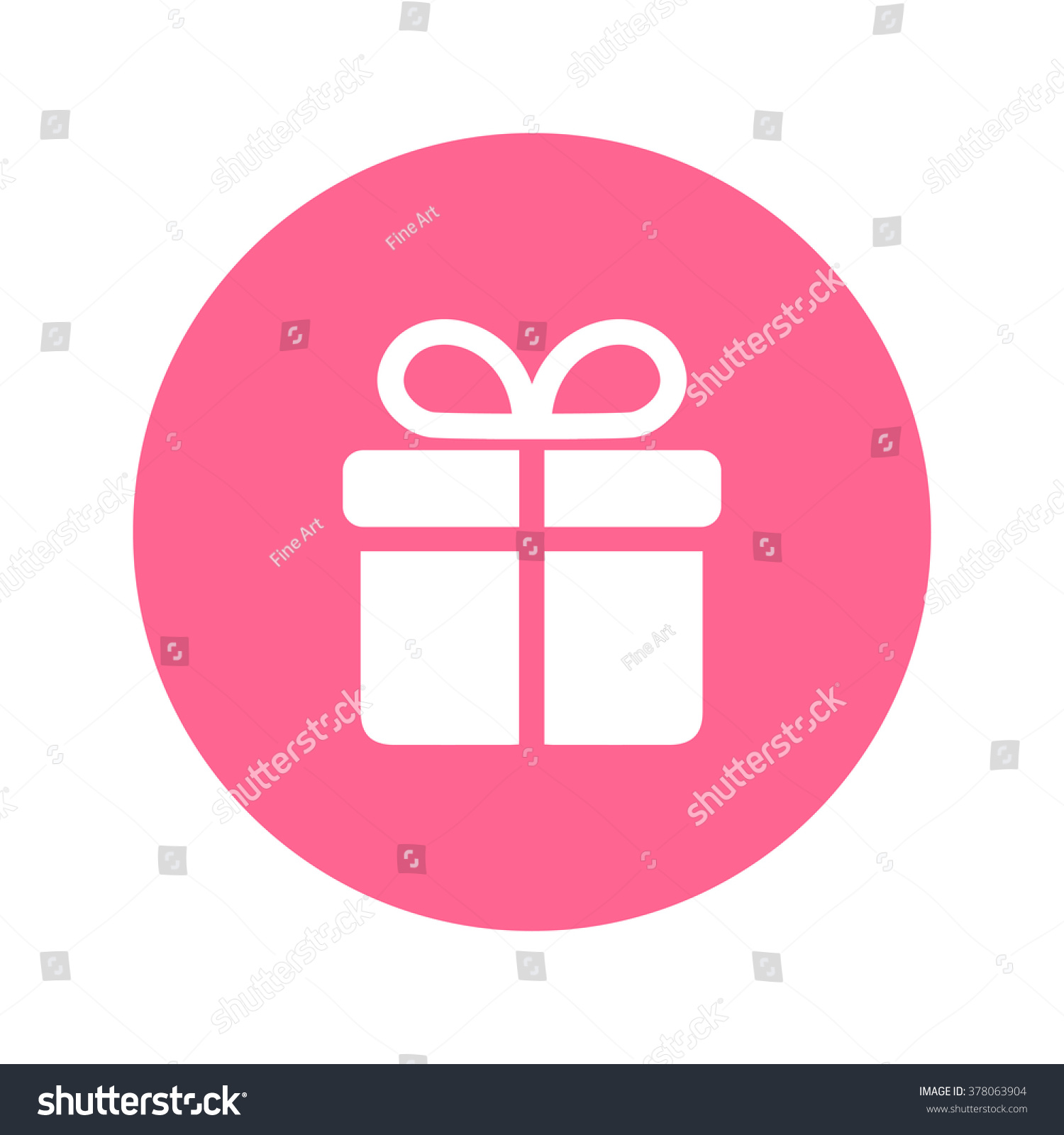 Gift Box Icon. Stock Vector Illustration 378063904 : Shutterstock