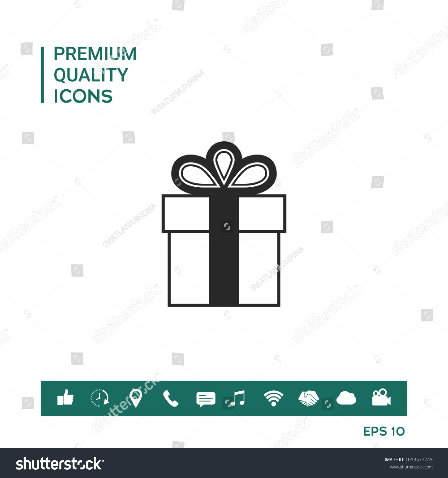 Gift Box Symbol Icon Stock Vector (Royalty Free) 1013577748 | Shutterstock