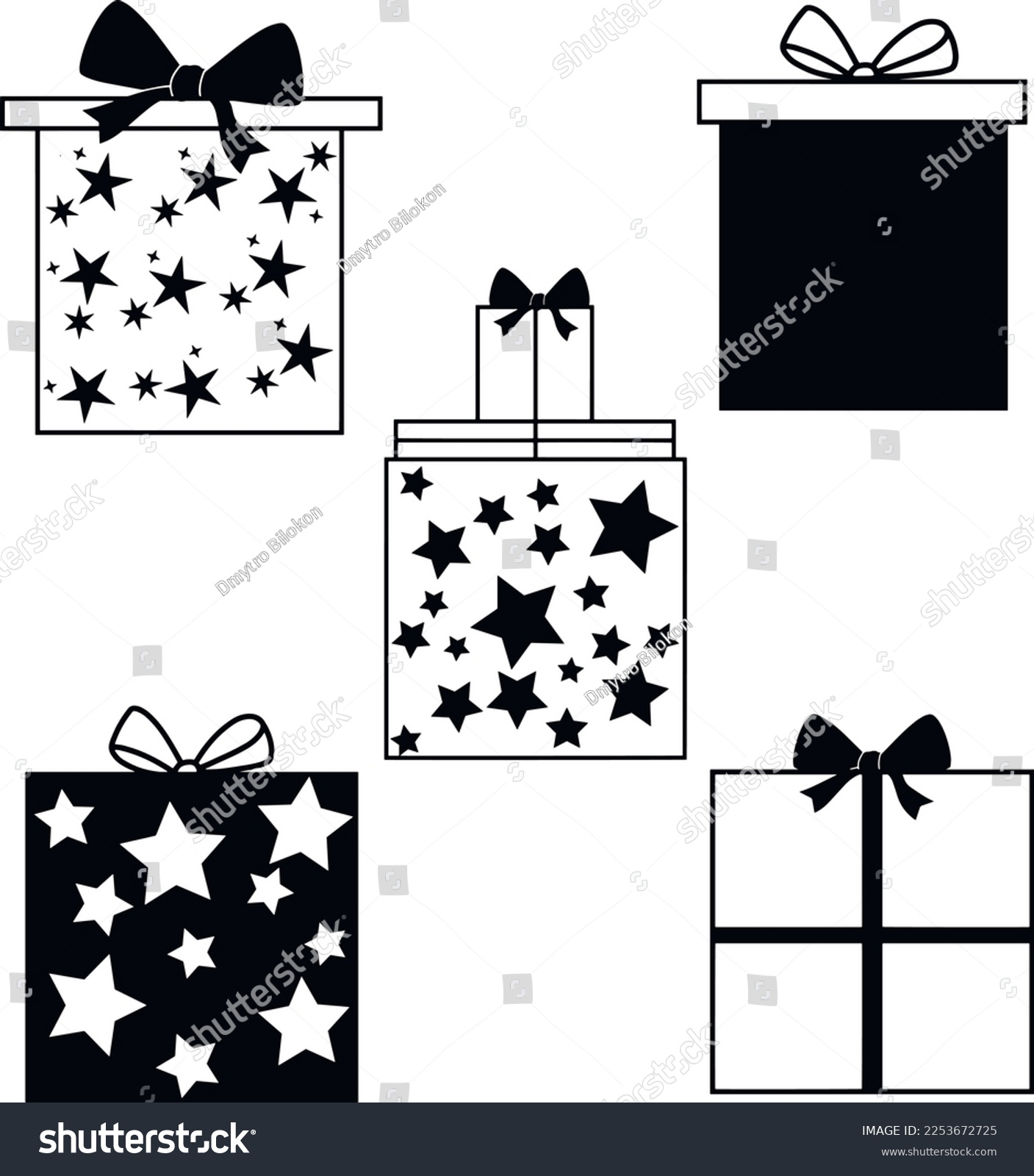 SVG of Gift box with ribbon line icon, outline vector sign, linear style pictogram isolated on white. SVG Vector illustration. svg