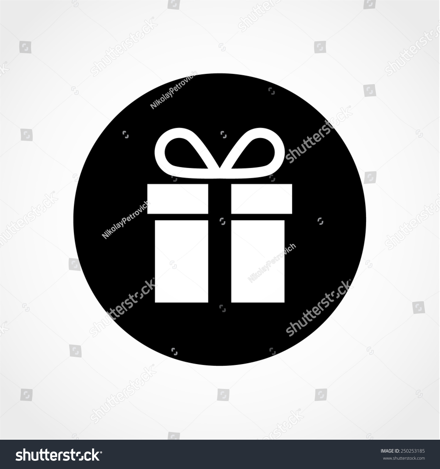 Gift Icon Isolated On White Background Stock Vector (Royalty Free