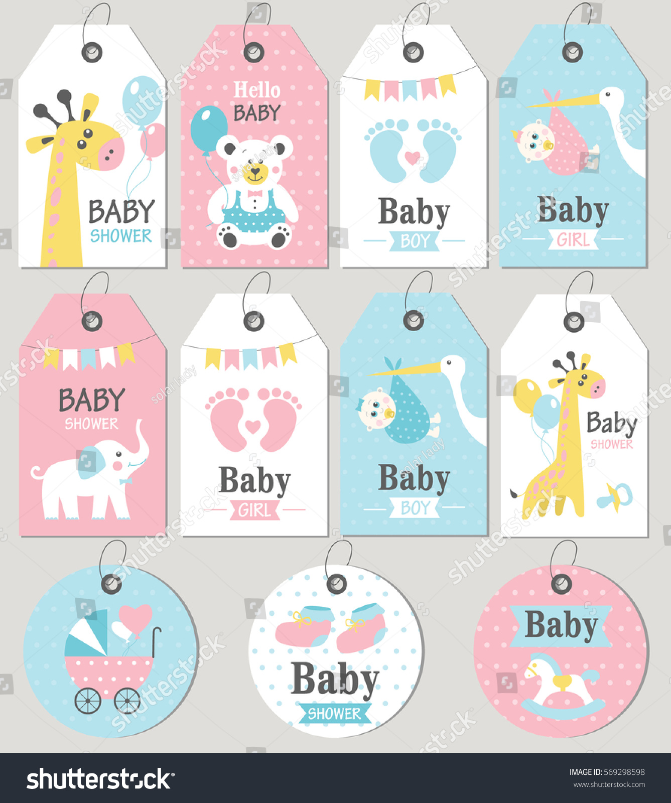 Baby Gift Tags Images, Stock Photos & Vectors