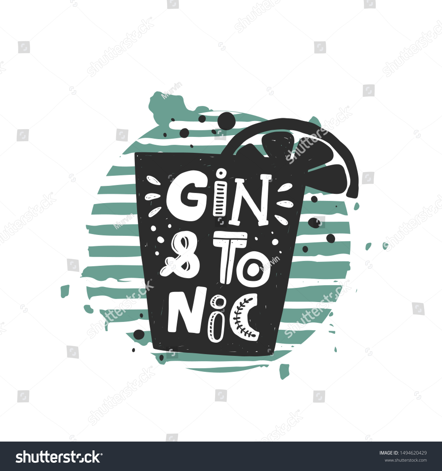 Gin Tonic Grunge Style Banner Template Stock Vector (Royalty Free Gin Tonic Grunge Style Banner Template Stock Vector (Royalty Free