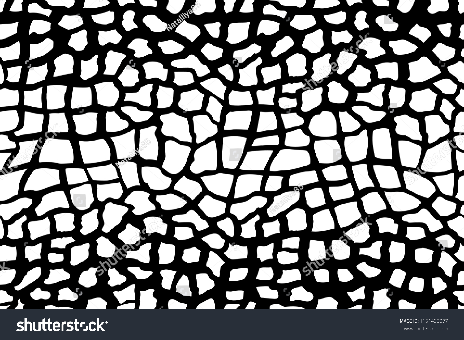 キリンのシームレスな模様 ベクター画像 ワニ 皮膚 壁紙 背景 モノクロ 織物 ファッション グラフィック 白黒のヘビ のベクター画像素材 ロイヤリティフリー