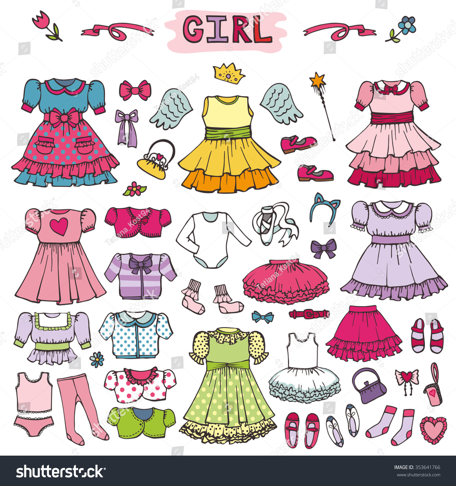 Girl Fashion Wear Set.Baby,Teenage Holiday Dress,Clothing,Shoes ...
