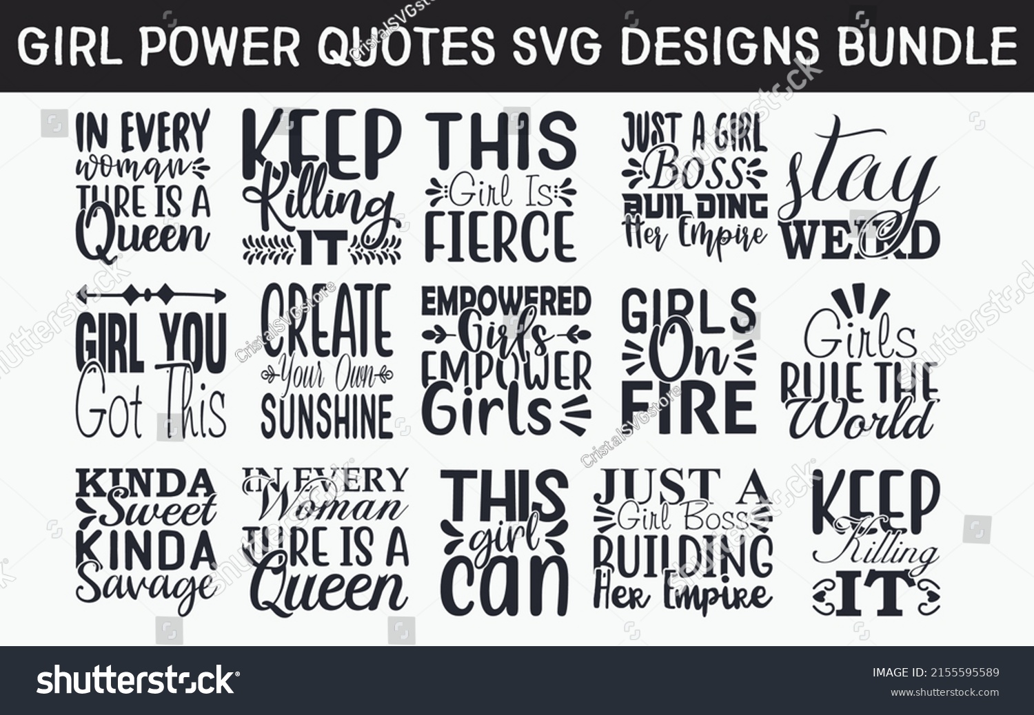 SVG of Girl power Quotes SVG Cut Files Designs Bundle. Dominance quotes SVG cut files, Leadership quotes t shirt designs, Saying about Supervision, Mastery cut files, Ascendancy quotes eps files, svg