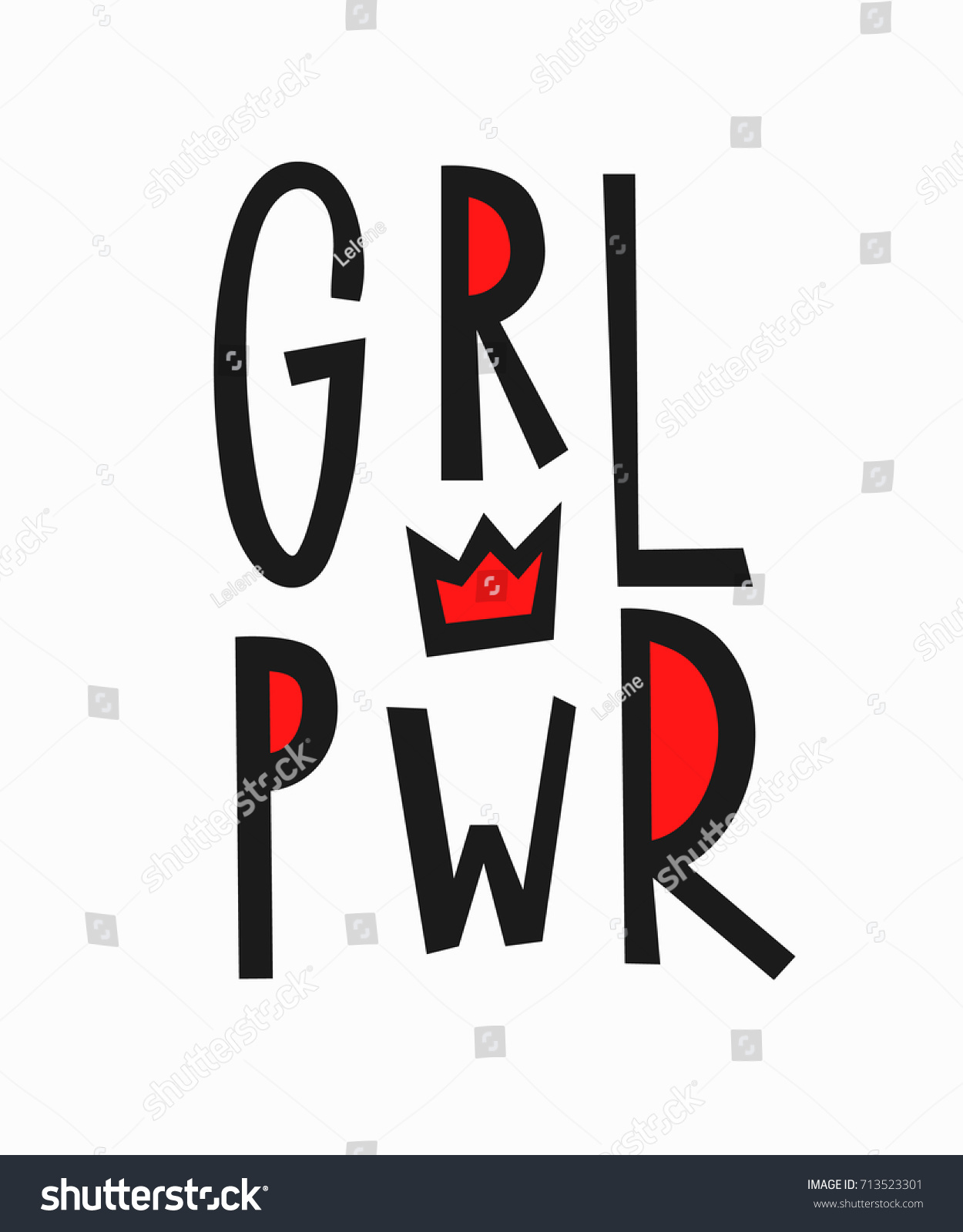 Girl Power Tshirt Quote Feminist Lettering Stock Vector (Royalty Free ...