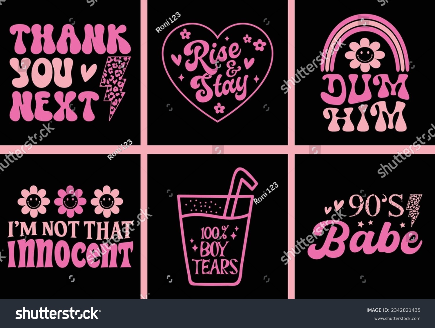 SVG of Girl Quotes Bundle, Funny Pink Girl Quotes Bundle svg