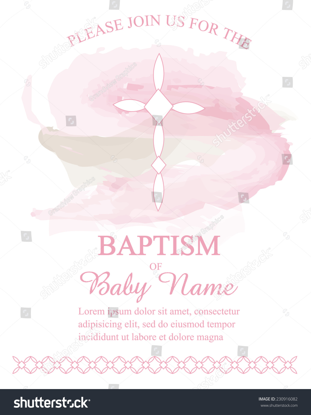 Background Baptism Invitation 5