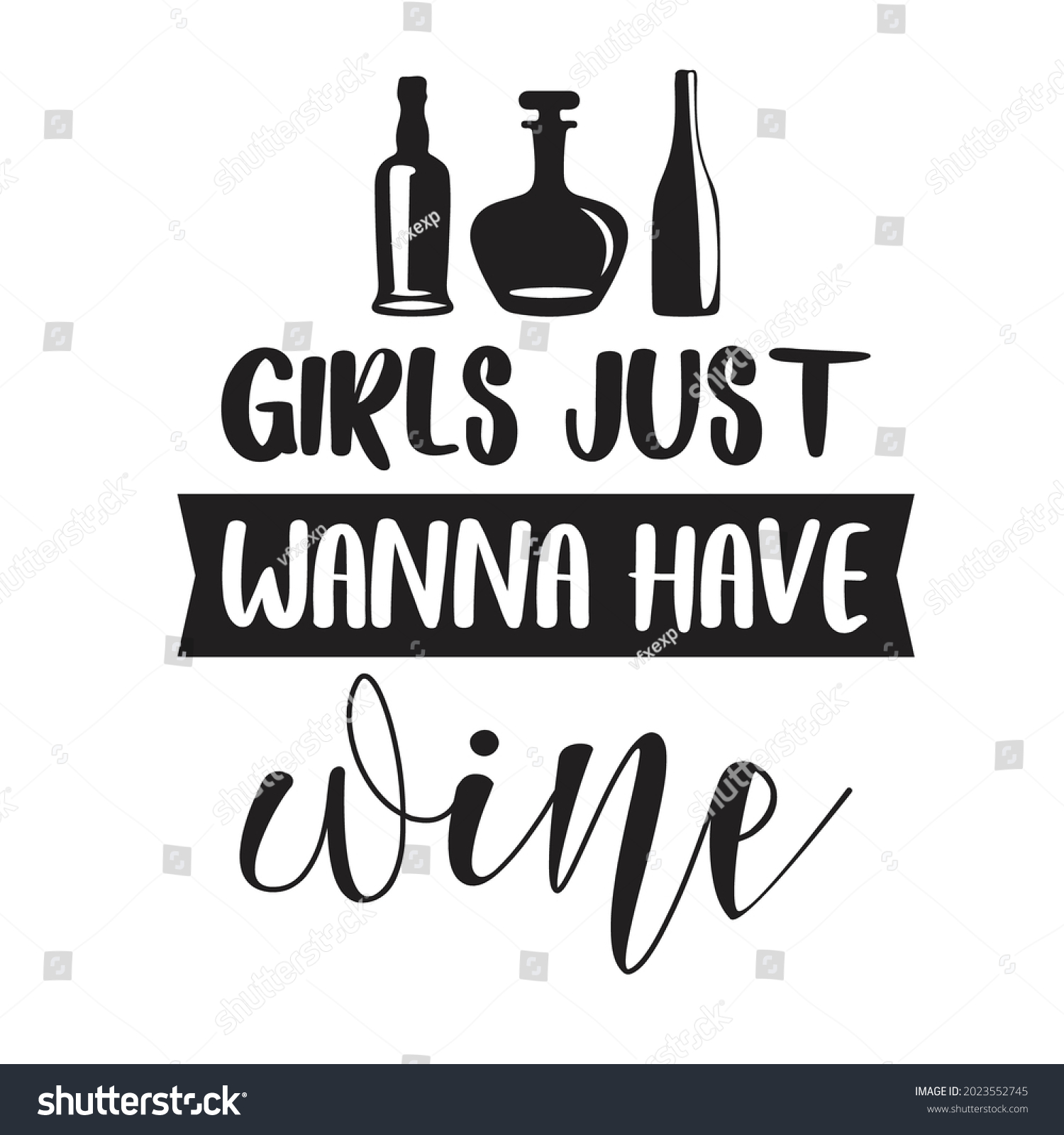 SVG of Girls just wanna have wine svg design svg