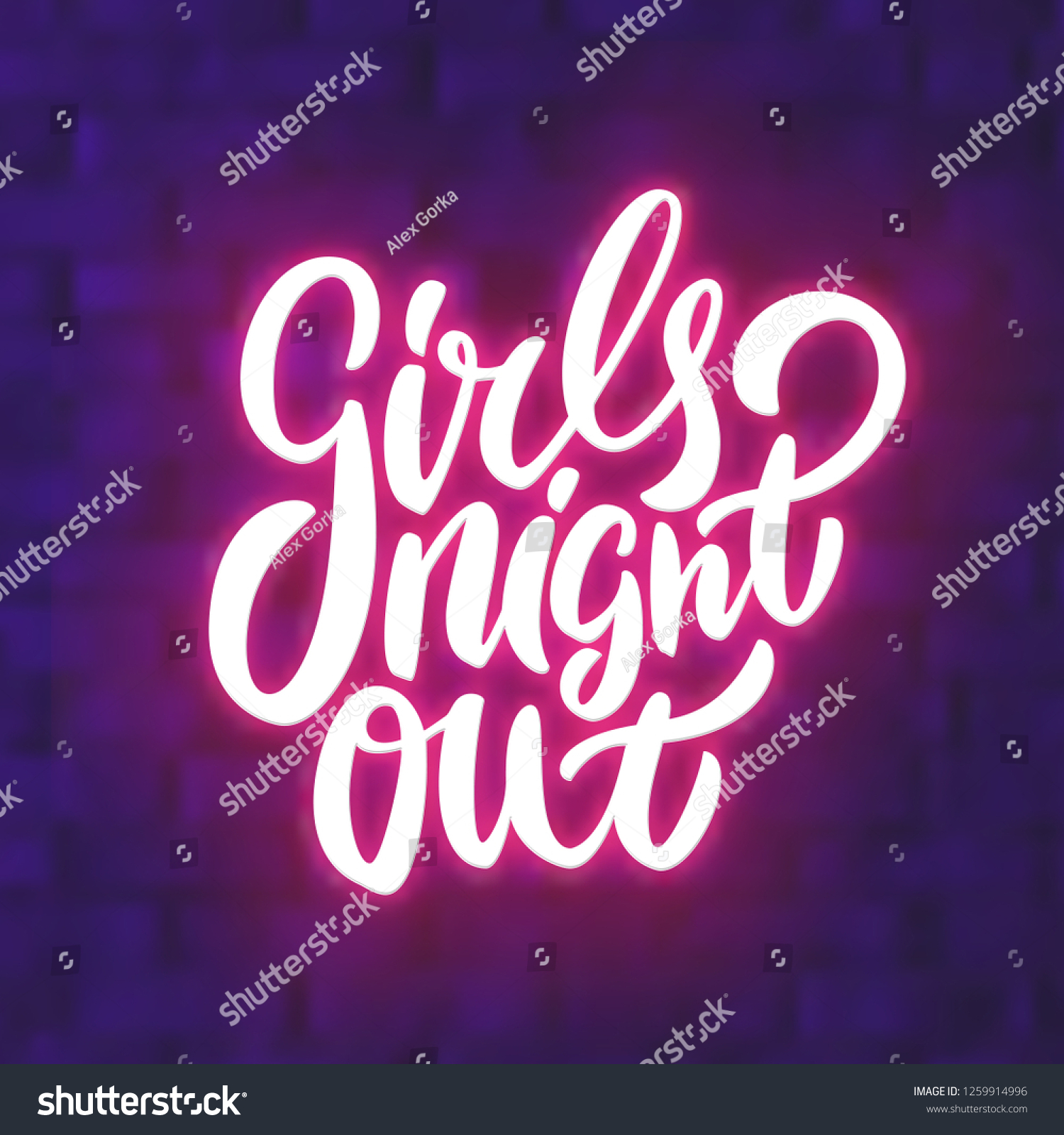 Girls Night Out Bachelorette Party Vector Stock Vector Royalty Free