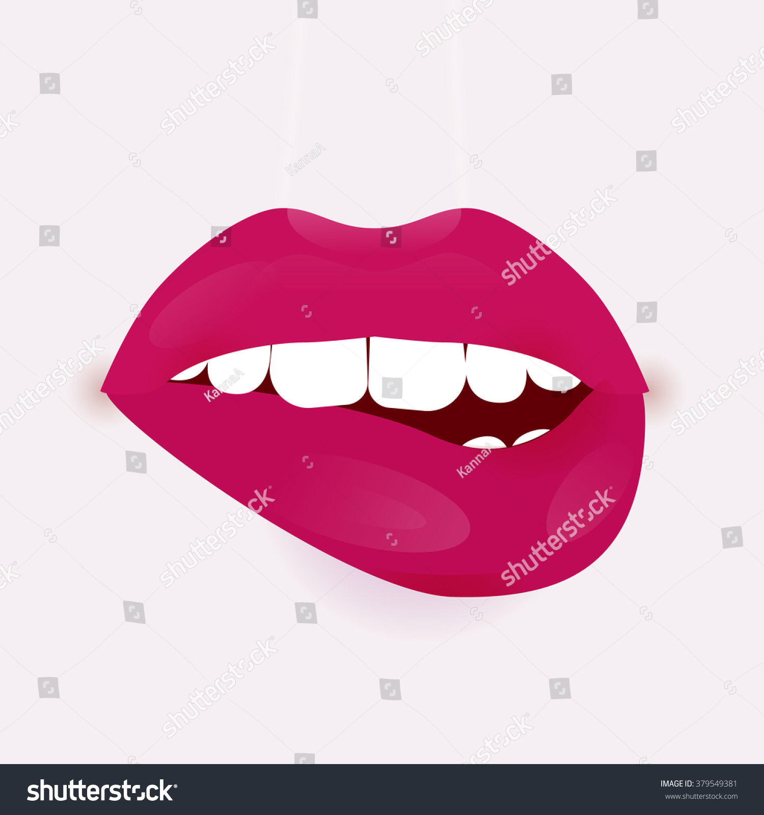 Glamour Vector Lip Icon Beautiful Shiny Stock Vector Royalty Free 379549381 Shutterstock 
