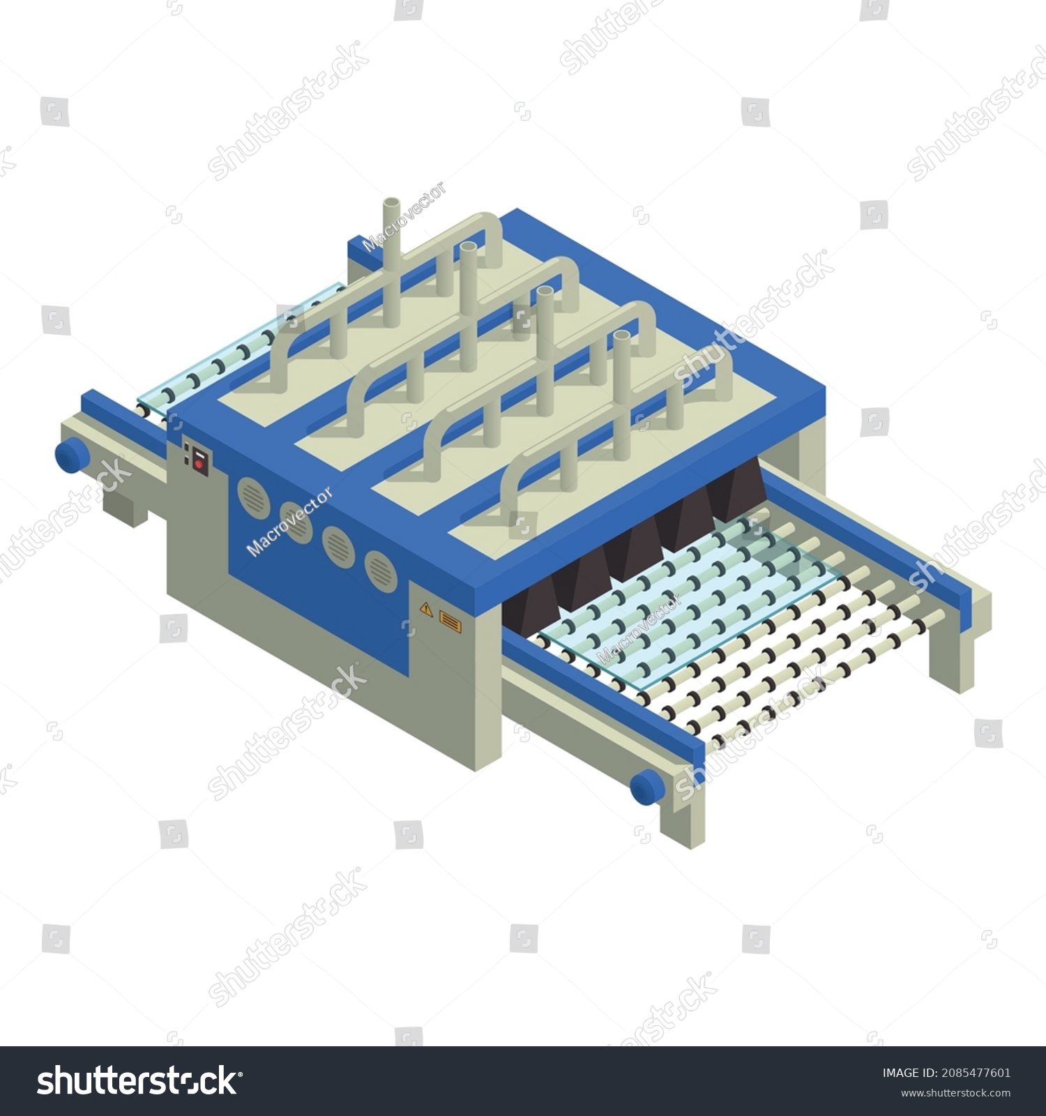 Glass Production Isometric Composition Isolated Image Stock Vector Royalty Free 2085477601 2774