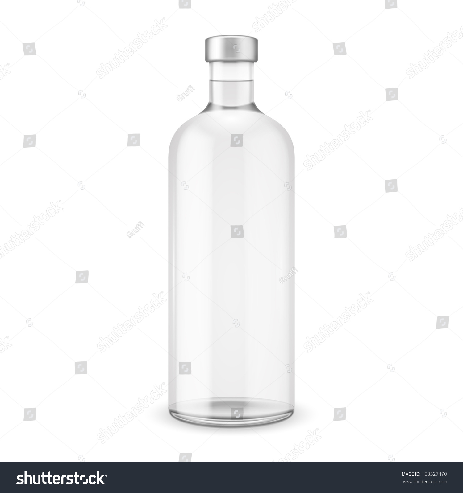 bottle vodka absolut vector Silver Vector Glass Stock Vector Vodka Cap Bottle