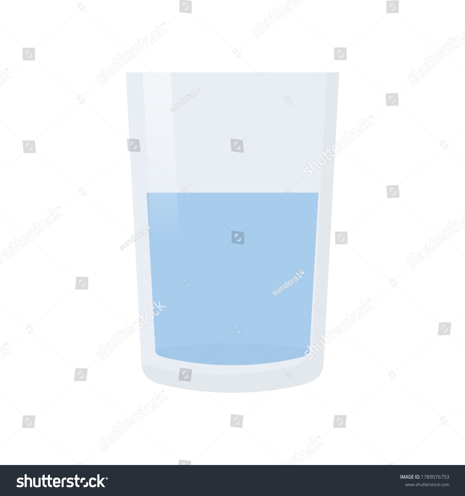 Glass Water Isolated Vector Illustration On Stock Vector Royalty Free 1789076753 Shutterstock 8499