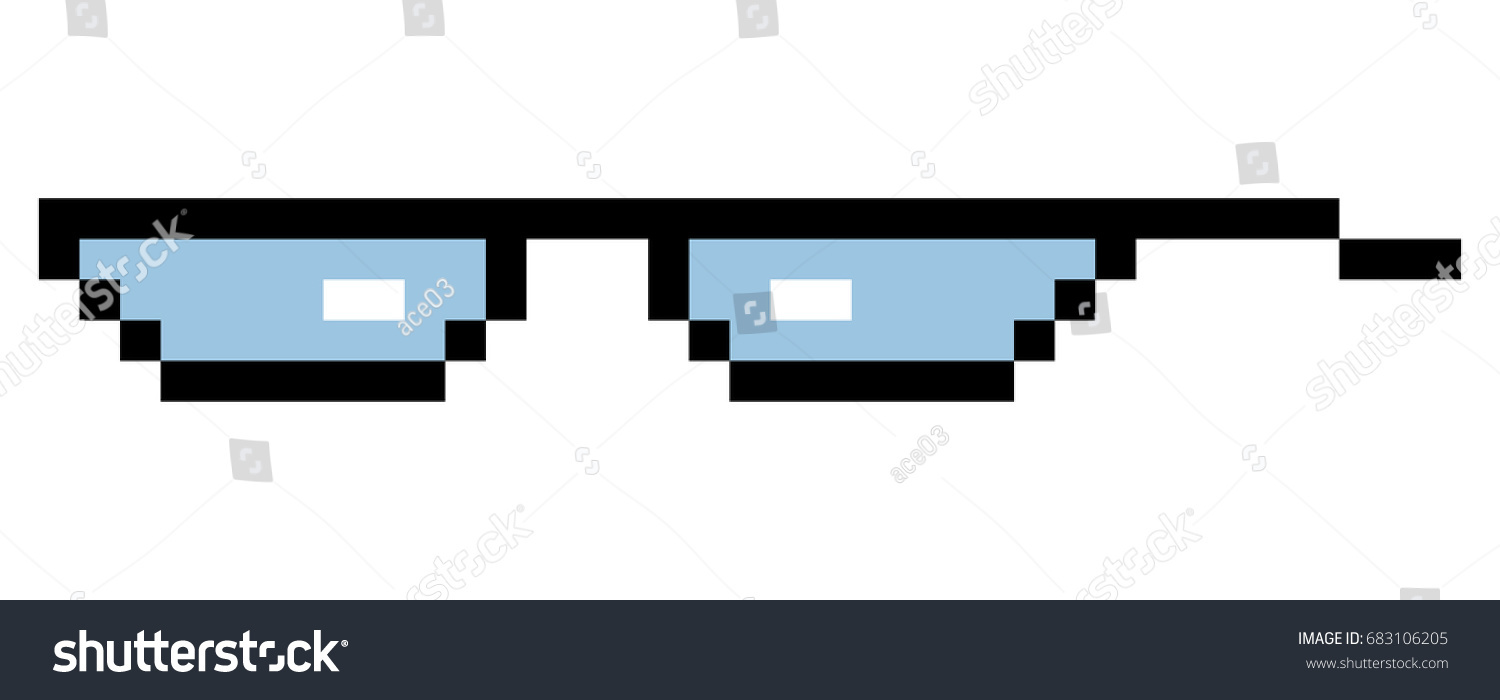 Glasses Pixel Art Style Glasses Pixel Vector De Stock Libre De Regalías 683106205 Shutterstock
