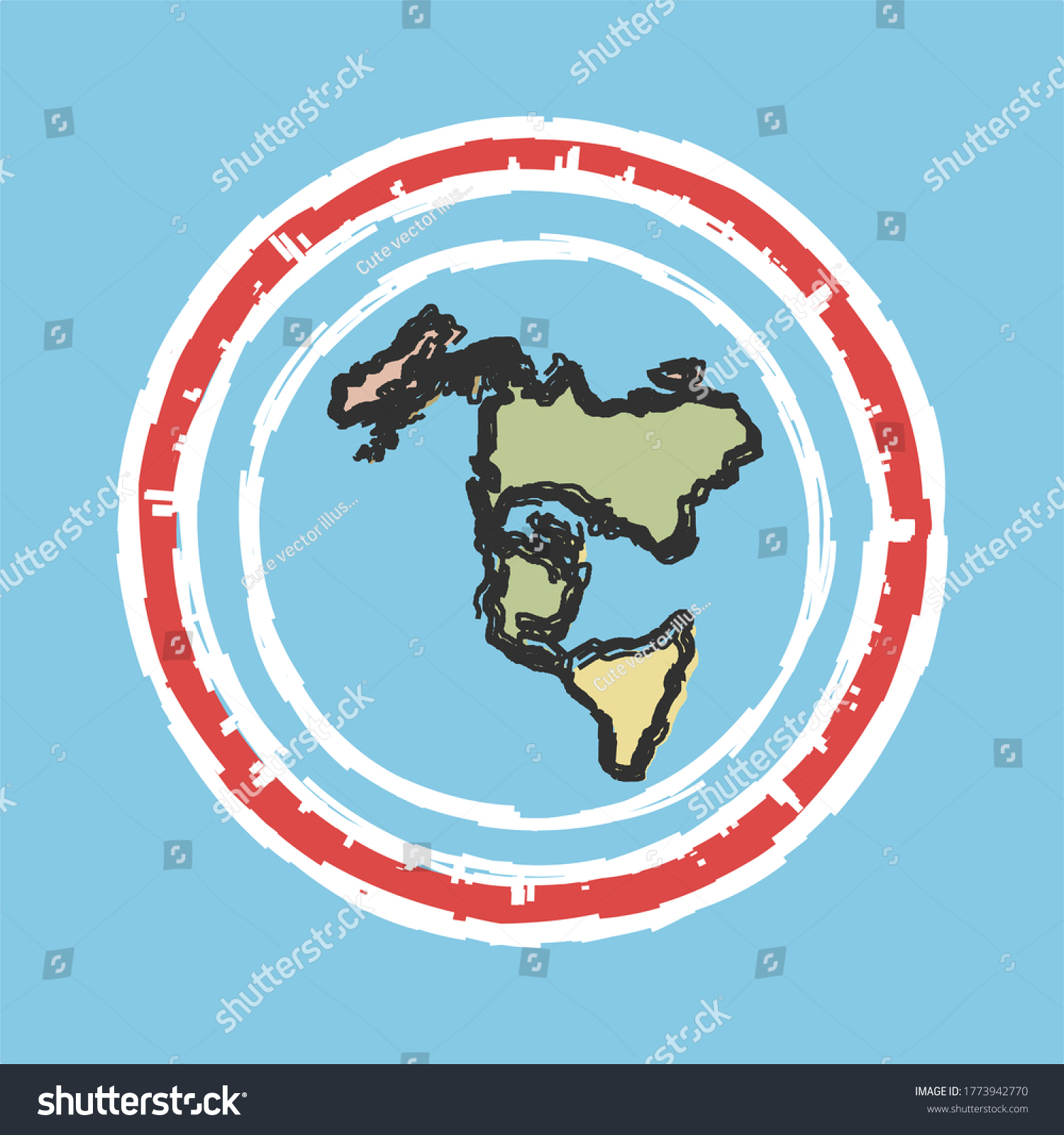 Gleason S Map Of The World Gleasons Standard Map World 1892 Illustration Stock Vector (Royalty Free)  1773942770 | Shutterstock