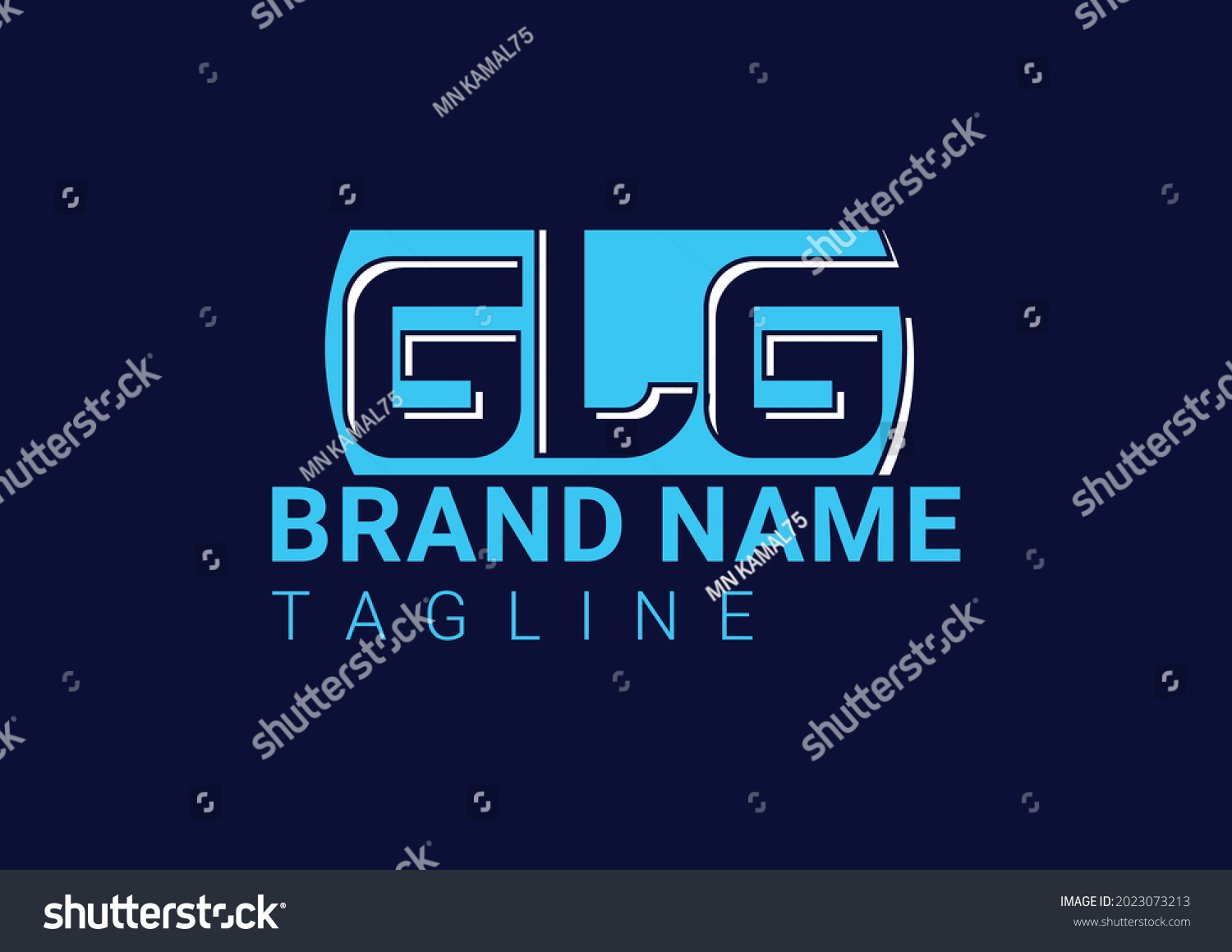 SVG of GLG letter logo and icon design template svg