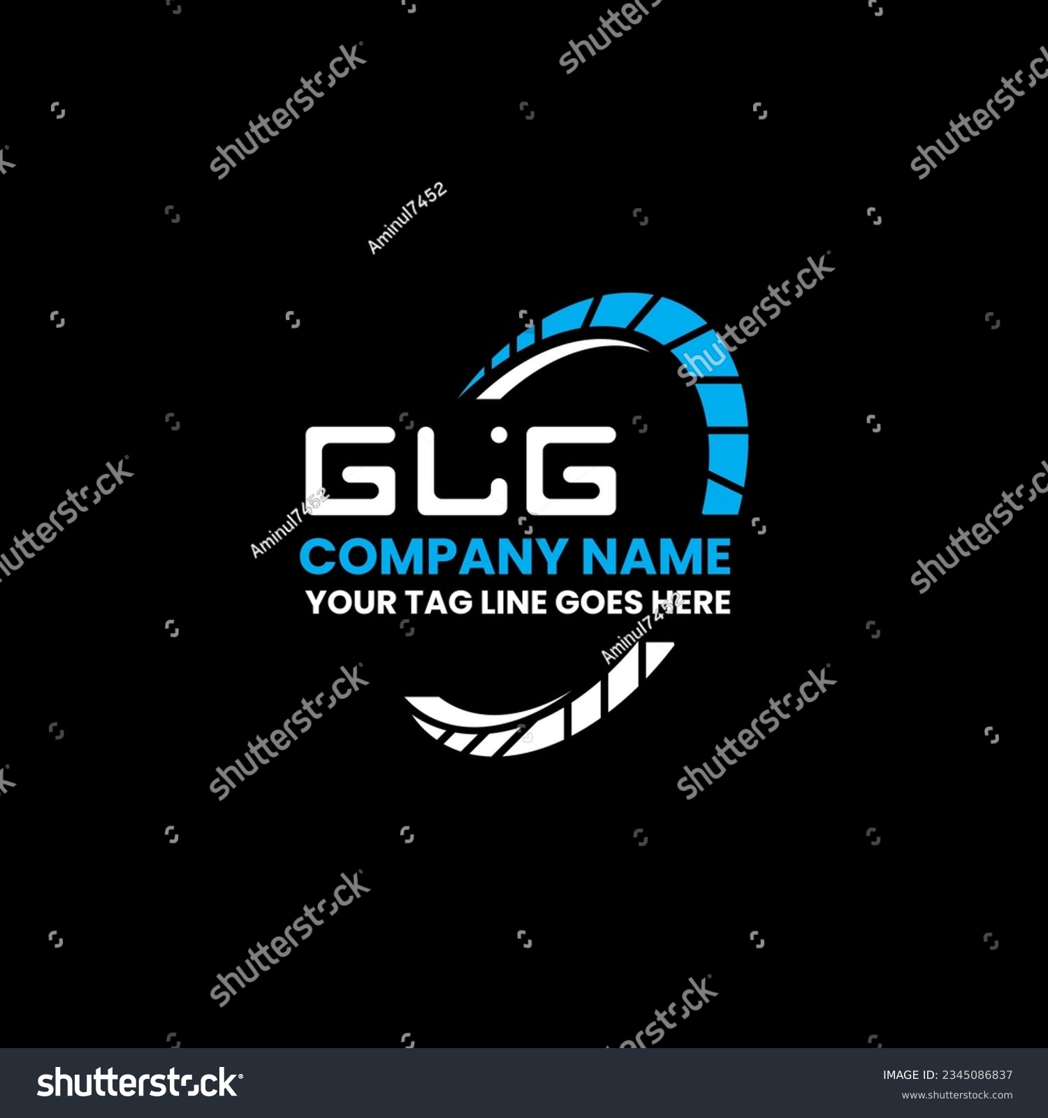 SVG of GLG letter logo creative design with vector graphic, GLG simple and modern logo. GLG luxurious alphabet design   svg